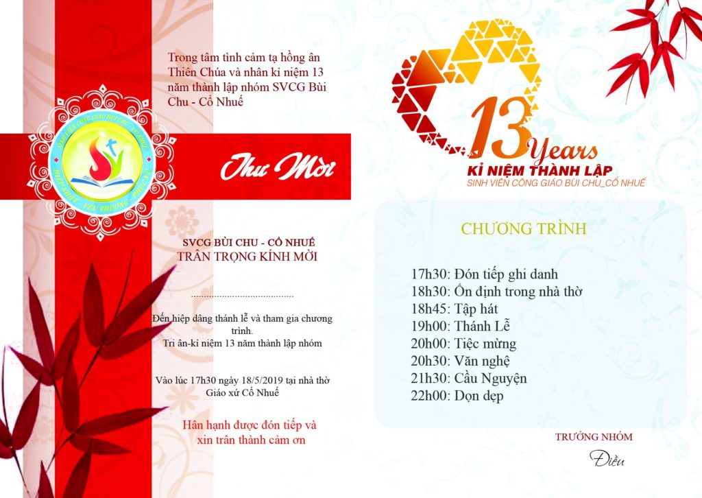 svcg cổ nhuế - lễ sinh nhật lần thứ 13
